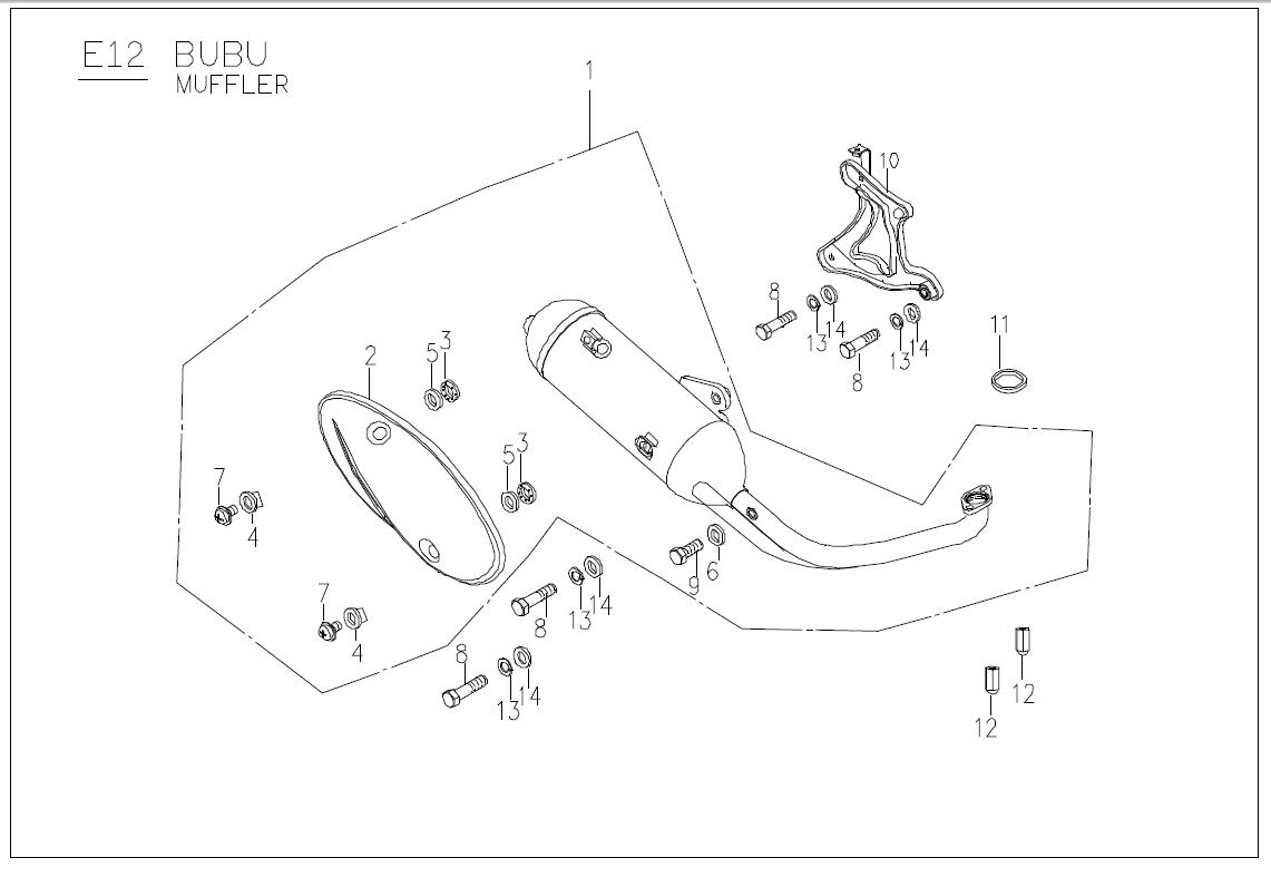 Genuine Buddy 125 Muffler