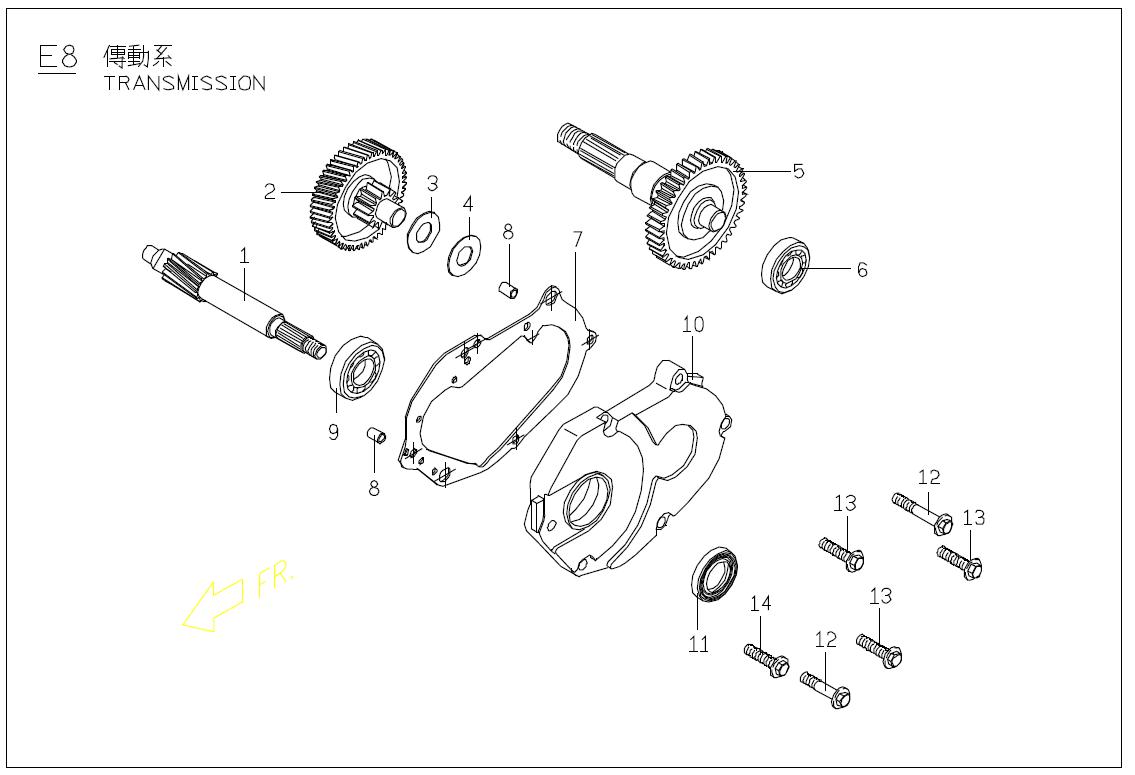 Genuine Buddy 50 Transmission