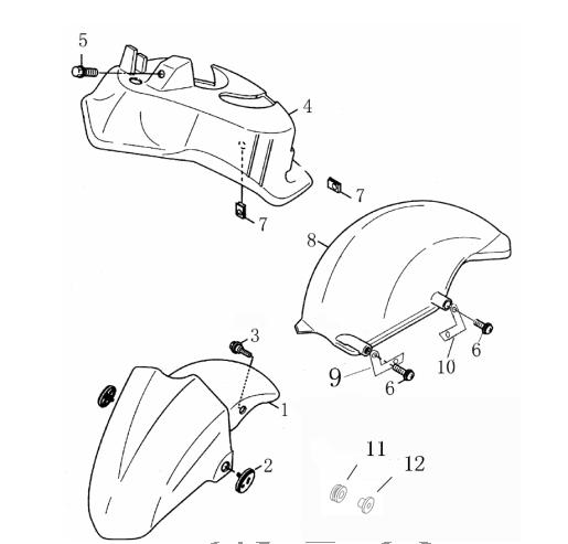 Achilles 150 Front Fender
