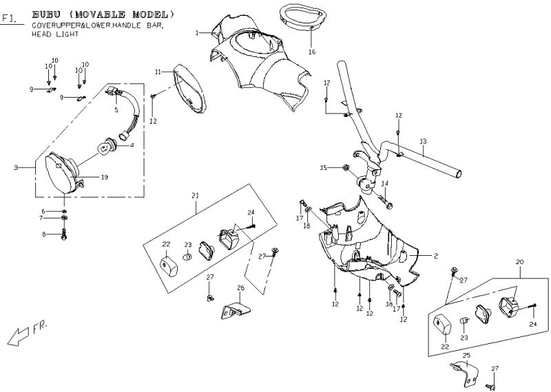 Genuine Buddy 170i Starting Motor Parts