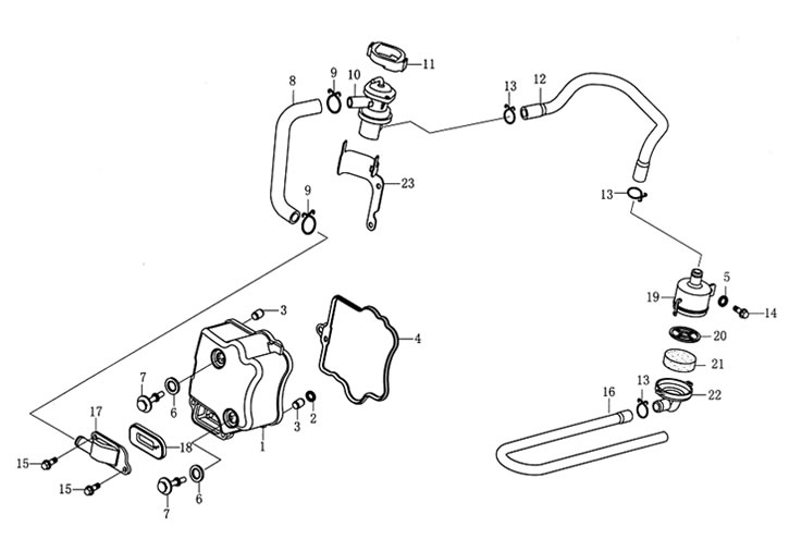 Qlink Pegasus 150 Cylinder Head Cover
