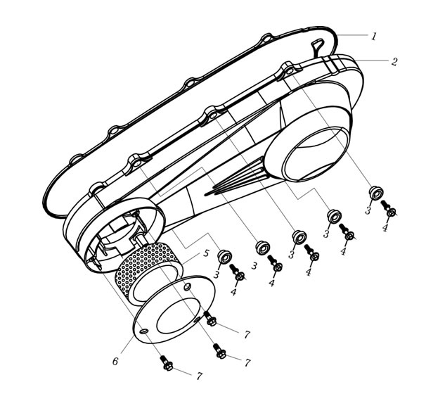 Qlink Pegasus 150 Left Side Cover