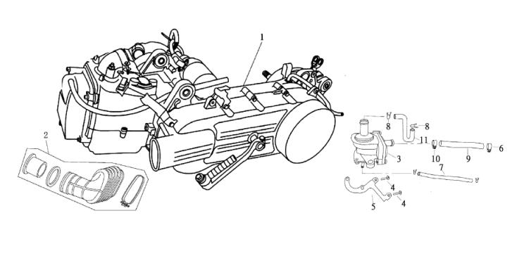 Qlink Achilles 150 Engine