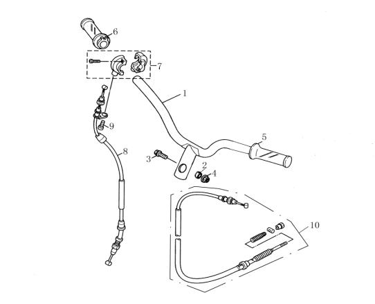 Qlink Achilles 150 Handlebar