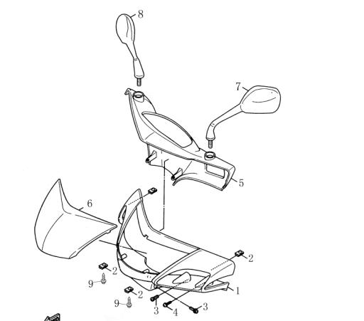 Qlink Achilles 150 Handlebar Panel