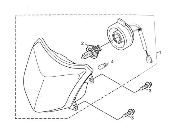 Qlink Achilles 150 Headlight