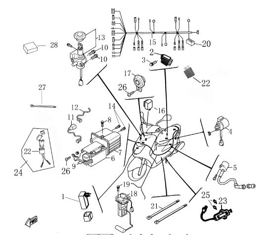 Qlink Achilles 150 Electrical System