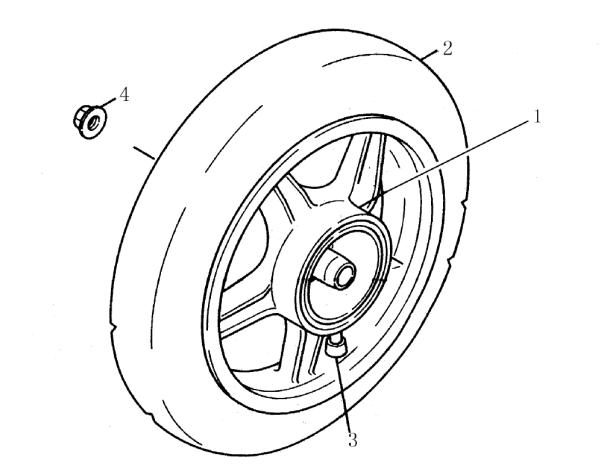 Qlink Achilles 150 Rear Wheel