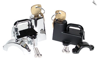 Helmet Lock - 7/8" Bar - Black (SKU: 1400-1055)
